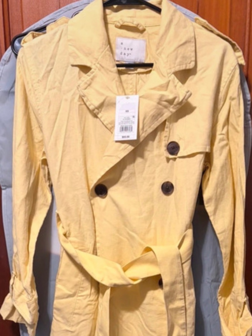 A New Day Linen Blend Trench Coat Size XS